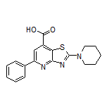 5-Phenyl-2-(1-piperidyl)thiazolo[4,5-b]pyridine-7-carboxylic Acid