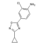 2-chloro-4-(3-cyclopropyl-1,2,4-oxadiazol-5-yl)aniline