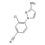 4-(3-amino-1H-pyrazol-1-yl)-3-chlorobenzonitrile