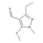 3-ethyl-5-methoxy-1-methyl-1H-pyrazole-4-carbaldehyde