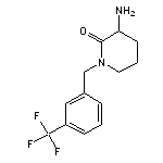 3-amino-1-{[3-(trifluoromethyl)phenyl]methyl}piperidin-2-one