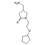 4-(aminomethyl)-1-[2-(cyclopentyloxy)ethyl]pyrrolidin-2-one