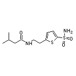 3-methyl-N-[2-(5-sulfamoylthiophen-2-yl)ethyl]butanamide