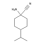 1-amino-4-(propan-2-yl)cyclohexane-1-carbonitrile