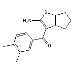 3-(3-fluoro-4-methylbenzoyl)-4H,5H,6H-cyclopenta[b]thiophen-2-amine