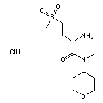 2-amino-4-methanesulfonyl-N-methyl-N-(oxan-4-yl)butanamide hydrochloride