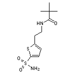 2,2-dimethyl-N-[2-(5-sulfamoylthiophen-2-yl)ethyl]propanamide