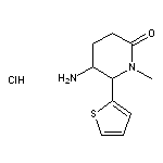 5-amino-1-methyl-6-(thiophen-2-yl)piperidin-2-one hydrochloride