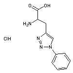 2-amino-3-(1-phenyl-1H-1,2,3-triazol-4-yl)propanoic acid hydrochloride