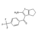 3-[4-(trifluoromethyl)benzoyl]-4H,5H,6H-cyclopenta[b]thiophen-2-amine