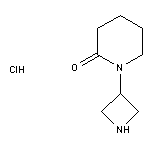 1-(azetidin-3-yl)piperidin-2-one hydrochloride