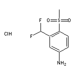 3-(difluoromethyl)-4-methanesulfonylaniline hydrochloride