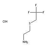 2-[(2,2,2-trifluoroethyl)sulfanyl]ethan-1-amine hydrochloride