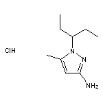 5-methyl-1-(pentan-3-yl)-1H-pyrazol-3-amine hydrochloride