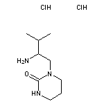 1-(2-amino-3-methylbutyl)-1,3-diazinan-2-one dihydrochloride