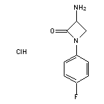 3-amino-1-(4-fluorophenyl)azetidin-2-one hydrochloride