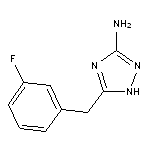 5-[(3-fluorophenyl)methyl]-1H-1,2,4-triazol-3-amine