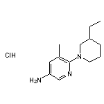 6-(3-ethylpiperidin-1-yl)-5-methylpyridin-3-amine hydrochloride