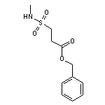 benzyl 3-(methylsulfamoyl)propanoate