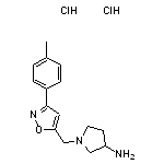 1-{[3-(4-methylphenyl)-1,2-oxazol-5-yl]methyl}pyrrolidin-3-amine dihydrochloride