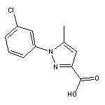 1-(3-chlorophenyl)-5-methyl-1H-pyrazole-3-carboxylic acid