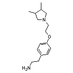 2-{4-[2-(3,4-dimethylpyrrolidin-1-yl)ethoxy]phenyl}ethan-1-amine