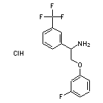 1-[1-amino-2-(3-fluorophenoxy)ethyl]-3-(trifluoromethyl)benzene hydrochloride