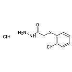 2-[(2-chlorophenyl)sulfanyl]acetohydrazide hydrochloride