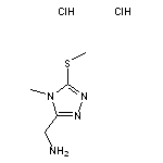 [4-methyl-5-(methylsulfanyl)-4H-1,2,4-triazol-3-yl]methanamine dihydrochloride