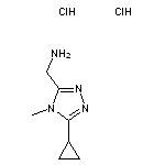 (5-cyclopropyl-4-methyl-4H-1,2,4-triazol-3-yl)methanamine dihydrochloride