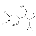 1-cyclopropyl-2-(3,4-difluorophenyl)pyrrolidin-3-amine