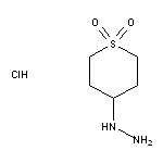 4-hydrazinyl-1$l^{6}-thiane-1,1-dione hydrochloride