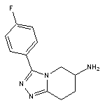 3-(4-fluorophenyl)-5H,6H,7H,8H-[1,2,4]triazolo[4,3-a]pyridin-6-amine