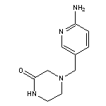 4-[(6-aminopyridin-3-yl)methyl]piperazin-2-one