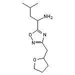 3-methyl-1-[3-(oxolan-2-ylmethyl)-1,2,4-oxadiazol-5-yl]butan-1-amine