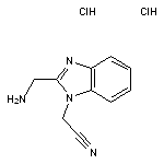 2-[2-(aminomethyl)-1H-1,3-benzodiazol-1-yl]acetonitrile dihydrochloride