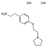 2-{4-[2-(pyrrolidin-1-yl)ethoxy]phenyl}ethan-1-amine dihydrochloride