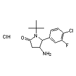 4-amino-1-tert-butyl-5-(4-chloro-3-fluorophenyl)pyrrolidin-2-one hydrochloride