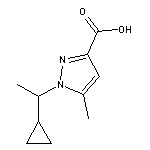 1-(1-cyclopropylethyl)-5-methyl-1H-pyrazole-3-carboxylic acid