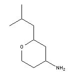 2-(2-methylpropyl)oxan-4-amine