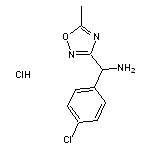 (4-chlorophenyl)(5-methyl-1,2,4-oxadiazol-3-yl)methanamine hydrochloride