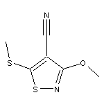 3-methoxy-5-(methylsulfanyl)-1,2-thiazole-4-carbonitrile