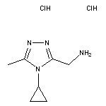 (4-cyclopropyl-5-methyl-4H-1,2,4-triazol-3-yl)methanamine dihydrochloride