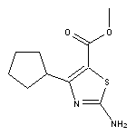 methyl 2-amino-4-cyclopentyl-1,3-thiazole-5-carboxylate