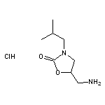 5-(aminomethyl)-3-(2-methylpropyl)-1,3-oxazolidin-2-one hydrochloride