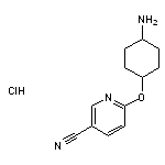 6-[(4-aminocyclohexyl)oxy]pyridine-3-carbonitrile hydrochloride