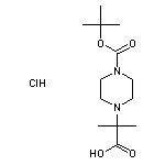 2-{4-[(tert-butoxy)carbonyl]piperazin-1-yl}-2-methylpropanoic acid hydrochloride