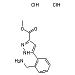 methyl 5-[2-(aminomethyl)phenyl]-1H-pyrazole-3-carboxylate dihydrochloride