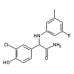 2-(3-chloro-4-hydroxyphenyl)-2-[(3-fluoro-5-methylphenyl)amino]acetamide