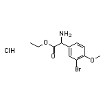 ethyl 2-amino-2-(3-bromo-4-methoxyphenyl)acetate hydrochloride